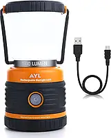 Аккумуляторный светодиодный фонарь с функцией Power Bank водонепроницаемый AYL 1800Lm с зарядкой от USB