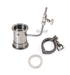 Вузол відбору рідини по 1,5 "(42мм) з хомутом кламповим та голчастим краном для дистилятора Samogray