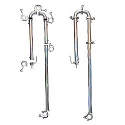 Дистилятор колонного типу з нержавіючої сталі з холодильником 1,5 дюйма ТМ Samogray