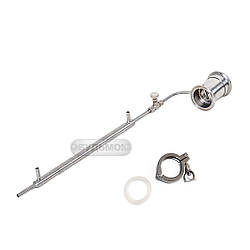 Вузол відбору по рідині з голчастим краном і доохолоджувачем 1.5 дюйма в дистилятор з харчової сталі Samogray