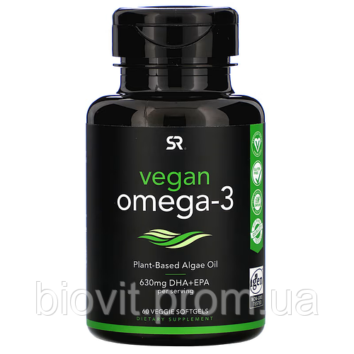 Купить Омега-3 для веганов (Vegan Omega-3) 770 мг 60 капсул, цена 1799 ...