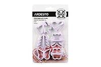 Набор форм для печенья Ardesto Tasty baking, 6 шт, лиловый, пластик (AR2308LP)