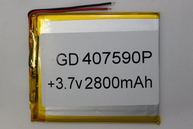 Акумулятор літієво-полімерний 407590 3.7 V 2800 mAh