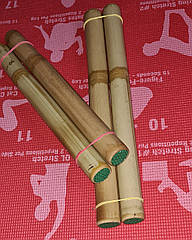 Бамбукові масажні палиці 35 см з засипкою