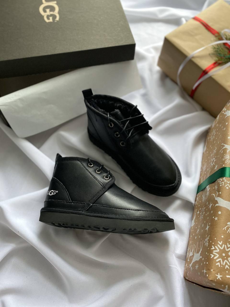 Уггі жіночі чорні UGG Neumel Leather Black (10316)