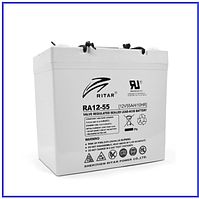 Акумуляторна батарея RITAR AGM RA12-55 12V 55Ah (229х138х211(216)