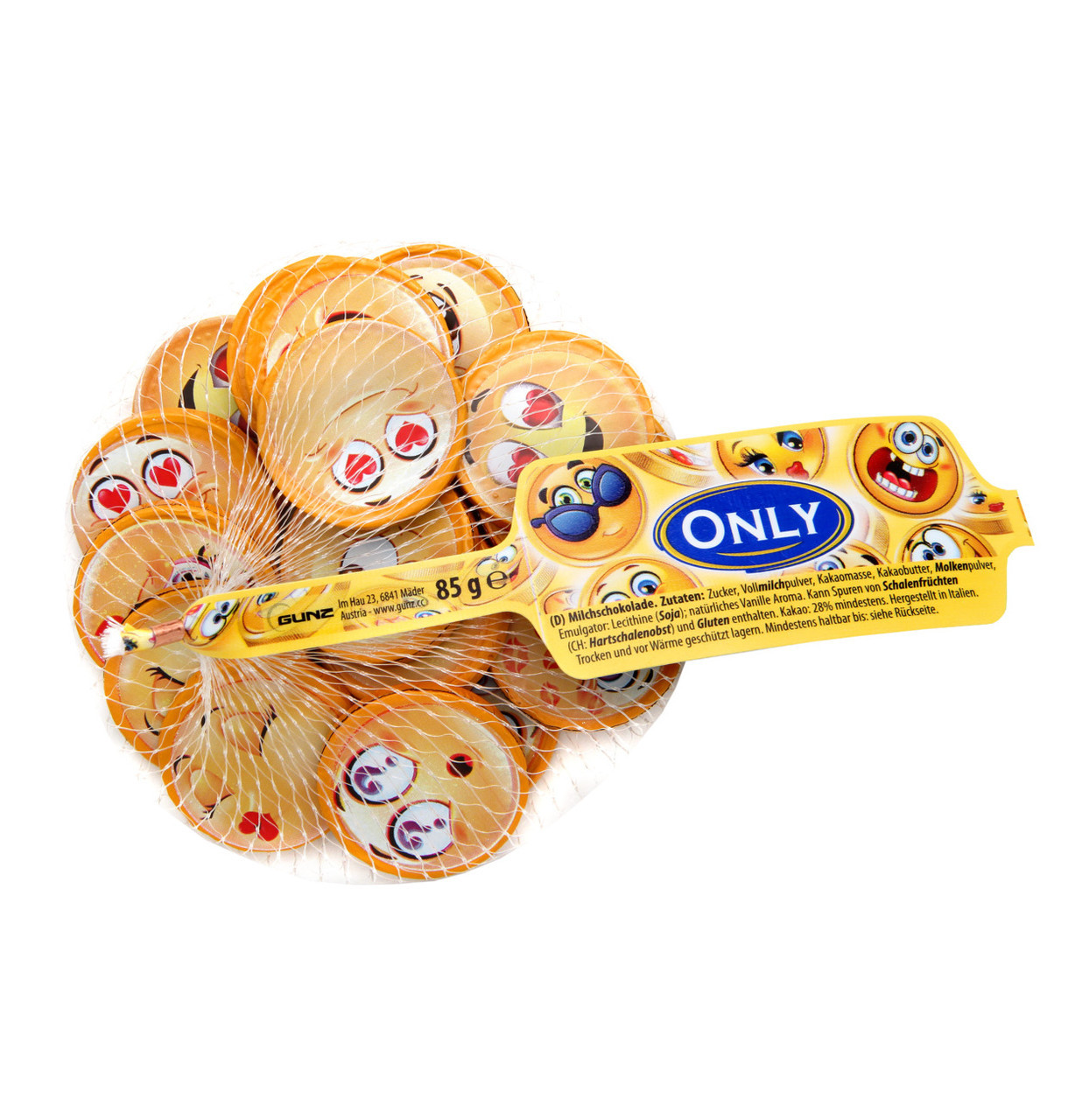 Молочний шоколад Only Смайлики (сітки) 85 г Австрія