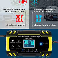 Зарядний пристрій AC/DC для заряджання акумуляторної батареї автомобіля 12 V 8 A