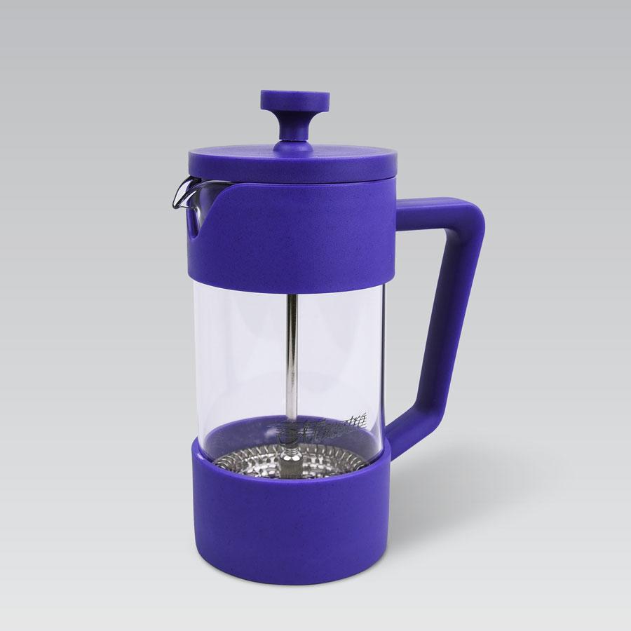 Френч-прес (Заварник) для чаю та кави Maestro (Маестро) 600 мл (MR-1659-600) Синій, фото 1