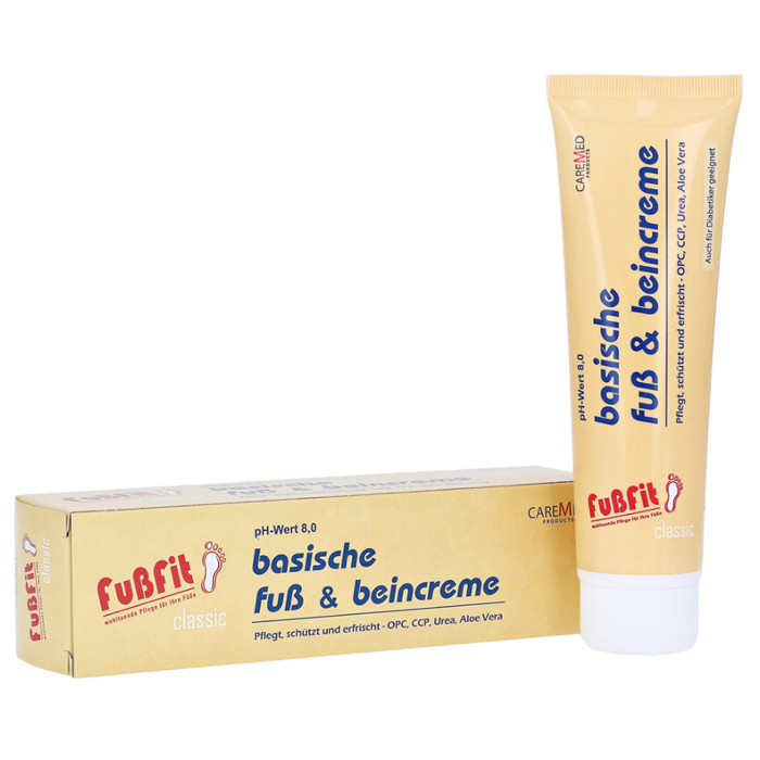 Зволожувальний крем для ніг CareMed FuBFit Basische FuB & Beincreme PH 8,0 150ml, фото 1