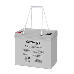 Аккумуляторная батарея Gemix GEL Series AGM 12В 50Ah gray GL12-50, фото 2
