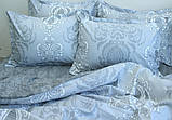 2-спальна постільна білизна з турецького ранфорсу ТМ TAG, бавовна з компаньйоном R-T9249, фото 4