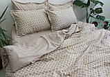 Полуторний комплект постільної білизни з ранфорсу ТМ TAG 1,5-спальн. з компаньоном R-T9257, фото 3