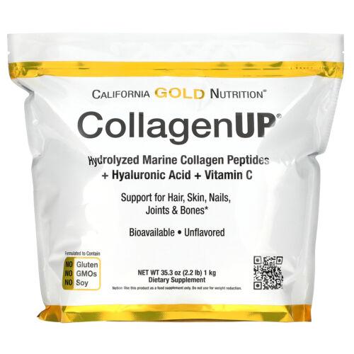 Морський колаген з гіалуроновою кислотою і вітаміном C 5000 CollagenUP California GOLD Nutriion, 1000 г