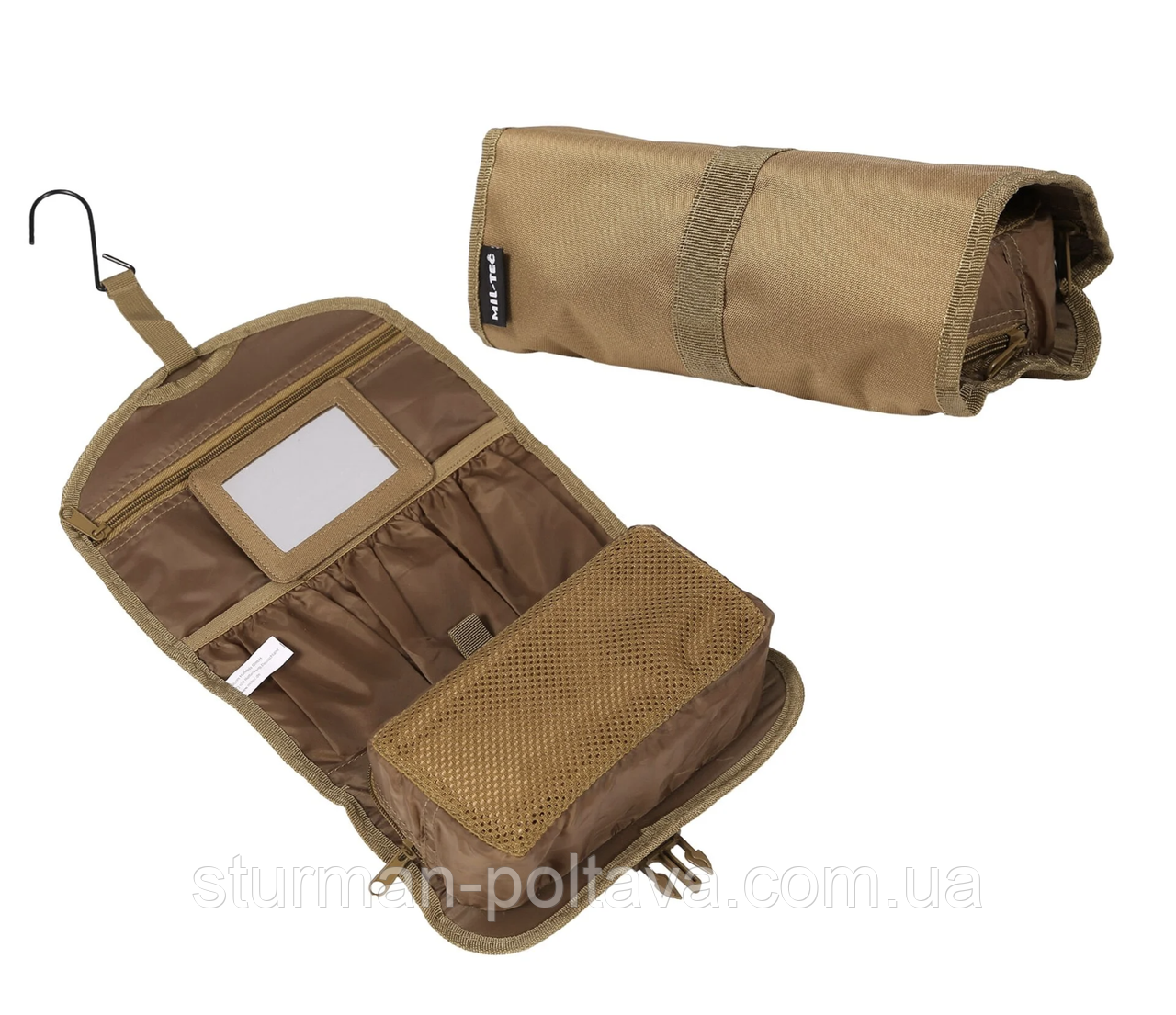 Сумка для туалетного приладдя — Несесор армійський койот BRIT.TOILET BAG COYOTE MFH Німеччина