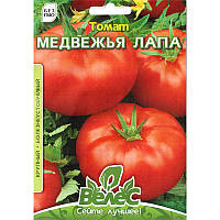 Насіння томату середньостиглого, високорослого "Ведмежа лапа" (1 г) від ТМ "Велес", Україна