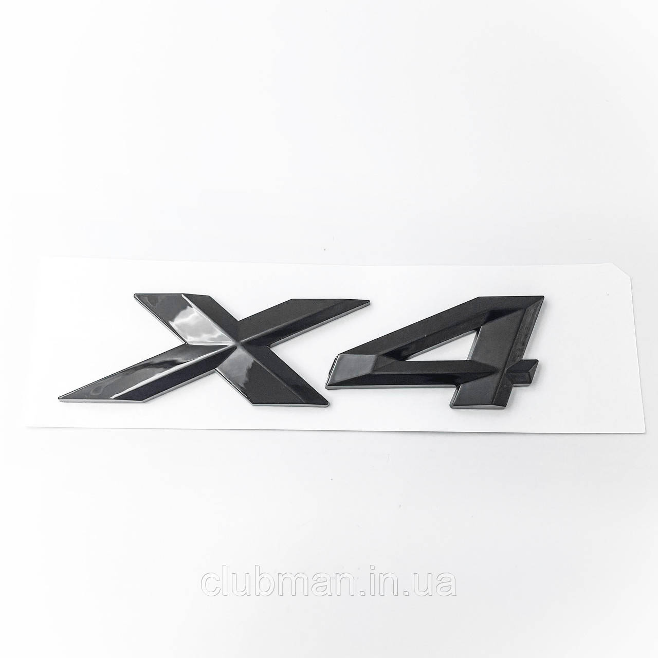 Емблема (наклейка, шильдик, логотип, літери) кришки багажника X4 BMW (БМВ) NEW Чорна