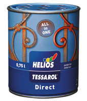 Грунт-емаль (фарба 3 в 1) Tessarol Direct сіра, 0.75 л