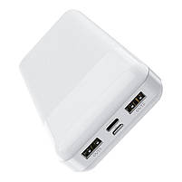 Зовнішній акумулятор 20000mAh Power Bank J72A Easy travel Micro-USB/Type-C вхід USB 2A виходу, з LED дисплеєм, фото 3