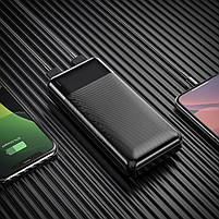 Зовнішній акумулятор 20000mAh Power Bank J72A Easy travel Micro-USB/Type-C вхід USB 2A виходу, з LED дисплеєм, фото 6