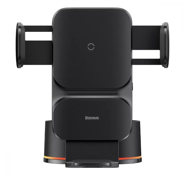 Холдер Baseus Wisdom Auto Alignment Car Mount Wireless Charger （ QI 15W （ Suction base ) Black
