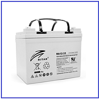 Акумуляторна батарея RITAR AGM RA12-33 12V 33Ah (195х130х155(168)