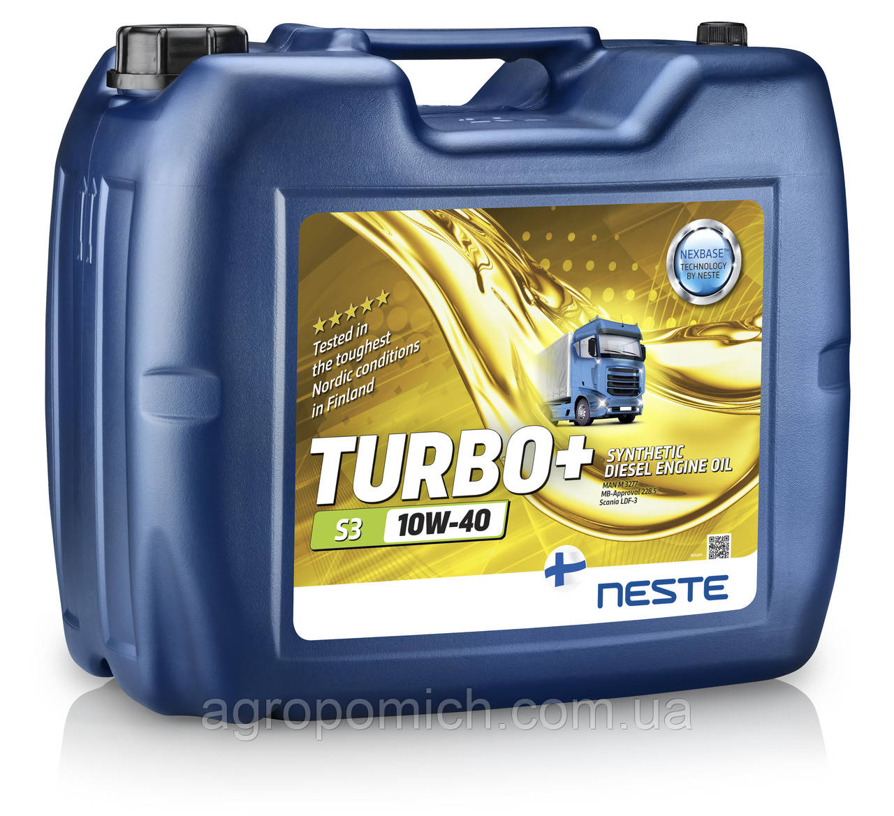 Олива моторна синтетична NESTE Turbo+ S3 10W40, 20л