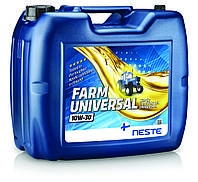 Масло моторное, гидротрасм. NESTE Farm Universal 10W30, 20л