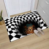 Декор для Хэллоуин коврик под дверь "Клоун" - размер 60*40см, полиэстер