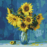Алмазна мозаїка Улюблені соняшники ©Ira Volkova Ідейка AMO7189 (40x40 см) на підрамнику
