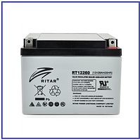 Акумуляторна батарея AGM RITAR RT12260, Gray Case, 12V 26.0Ah (166х178х125)