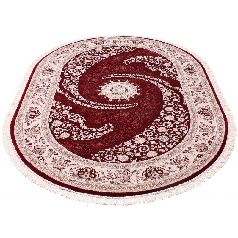 Килим Esfahan 7927A d.red- ivory