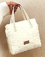 Канва для створення сумки з фурнітурою й нитками білий молочний