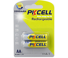 Акумулятор PKCELL 1.2V AA 2000 mAh NiMH Rechargeable Battery, ціна за 2 штуки