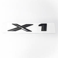 Эмблема (наклейка, шильдик, логотип, буквы) крышки багажника X1 BMW (БМВ) Черная
