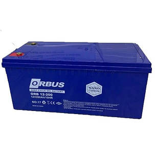 Акумуляторна батарея гелева ORBUS CG12200 GEL 12 V 200 Ah (522 х 238 х 222) 60 кг, фото 1