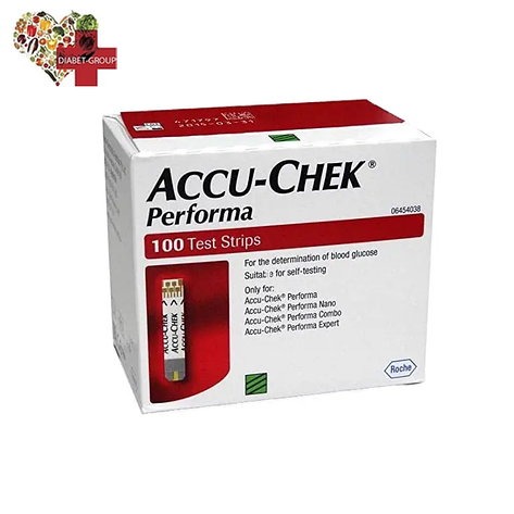 Тест-смужки Акку-Чек Перформа (Accu-Chek Performa) 100 штук, фото 1