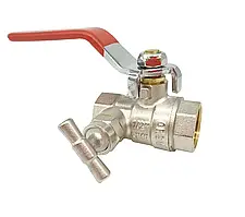 Кран кульовий з клапаном 3/4" вв (зимовий) ТМ "ORSO"