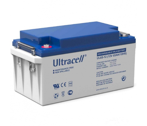Акумуляторна батарея Ultracell UL65-12 AGM 12V 65 Ah (348x167x176) свинцево-кислотний