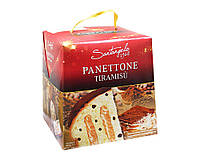 Паска Панеттоне с кремом тирамису и кусочками шоколада Santangelo PANETTONE Al Tiramisu, 908 г (8003896013224)