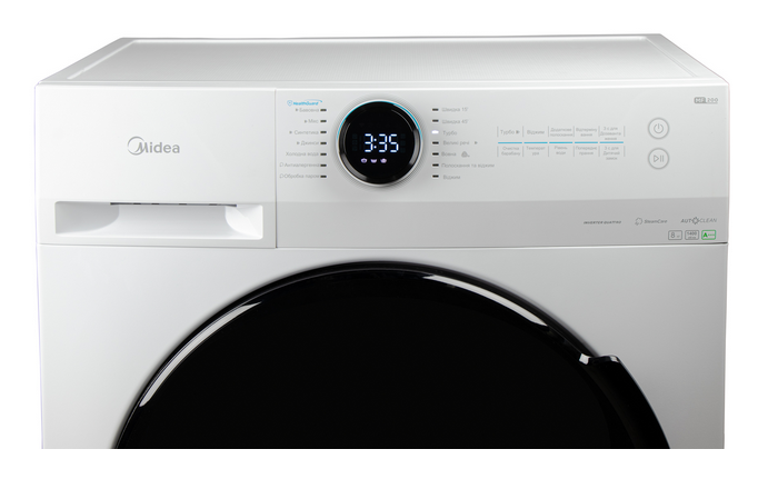 Стиральная машина с инверторным мотором на 8 кг MIDEA MF200WB80-UA - фото 3 - id-p1504280278