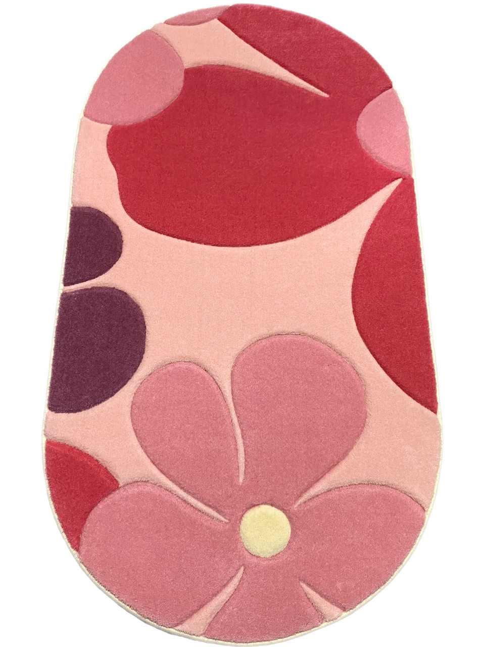 80 х 150 см ATLANTA 0022 килим у вітальню, рожевий спальню з ромашками., фото 1