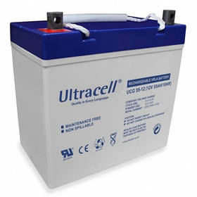 Акумуляторна батарея гелева Ultracell UCG55-12 GEL 12V 55 Ah (229 x 138 x 210)
