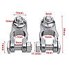 Клеми затискні для автомобільної АКБ (комплект 2 шт) плюсова 18 мм та мінусова 16 мм під болтове з'єднання проводів., фото 3