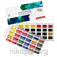 Фарби акварельні "ROSA Studio" 24 кольори (340324)