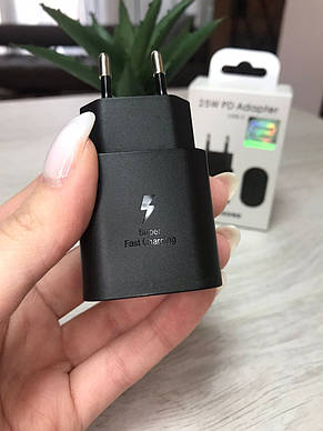 Адаптер для швидкого заряджання Samsung USB-C 25Вт, EP-TA800 В'єтнам, фото 5