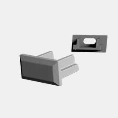 Заглушка універсальна 16х8.2мм для Led профілю LP1608B1 (LP1608B9)