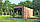Modulsauna 5,5x2,3m verkleidet mit Schienen und Panoramafenster Gartensauna-22 von Thermowood Production schlüsselfertig, фото 5