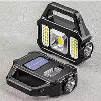 Світлодіодний ліхтар YD-2205A акумуляторний ліхтарик фонар із сонячною панеллю