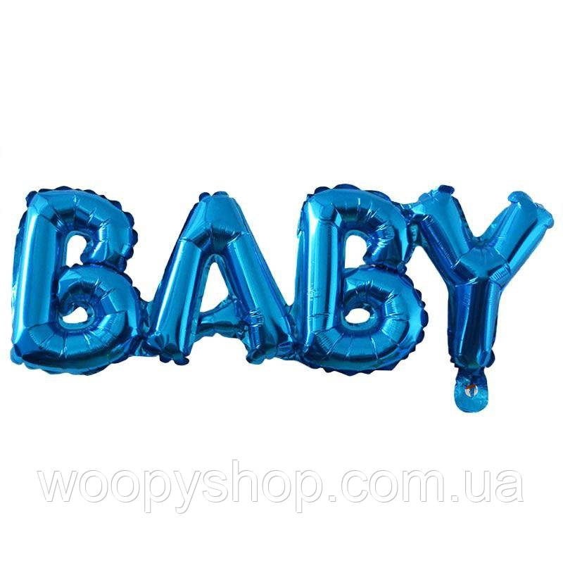 Кулька фольгована у вигляді напису "baby"